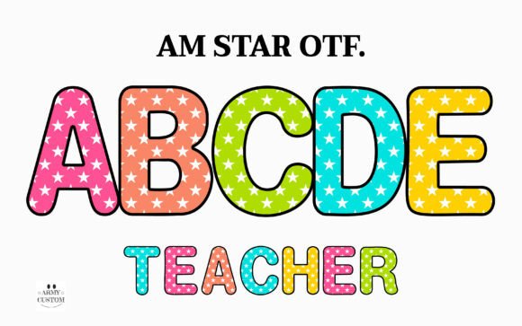 Am Star: A Playful Font for Educational and Creative Projects