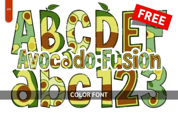 Avocado Fusion: A Playful Font for Creative Projects