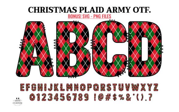 Christmas Plaid Army: A Typeface That Wraps Your Designs in Holiday Cheer