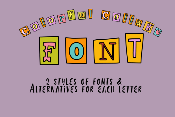 Colorful Collage: A Font That Brings Joy to Every Letter