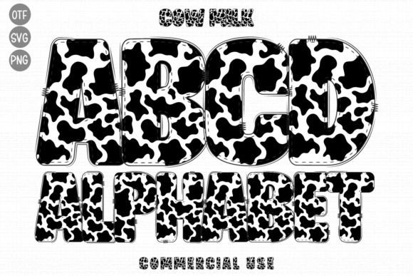 Cow Milk: A Unique Decorative Font for Nature-Inspired Design