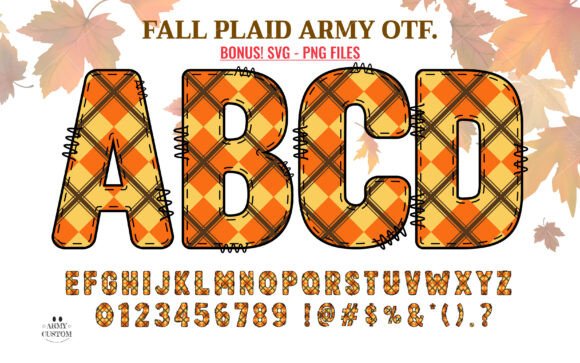 Fall Plaid Army: Cozy Typography for Seasonal Branding