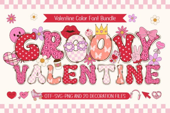 Groovy Valentine: A Retro-Modern Font for Heartfelt Designs
