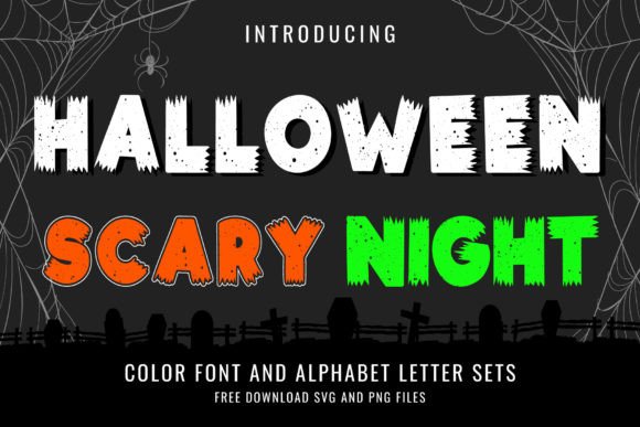Halloween Scary Night: A Playful Font for Bold, Attention-Grabbing Designs