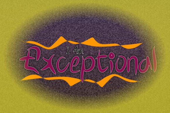 I Am Exceptional: A Color Font for Delicate, Eye-Catching Designs