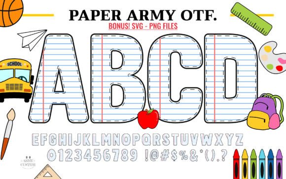 Paper Army: A Color Font That Commands Attention