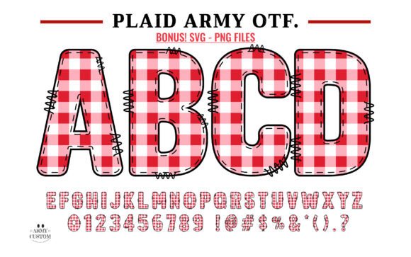 Plaid Army: The Christmas Font That Feels Like a Cozy Cabin
