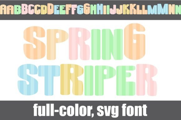 Spring Striper: A Typeface That Captures Pure, Joyful Energy