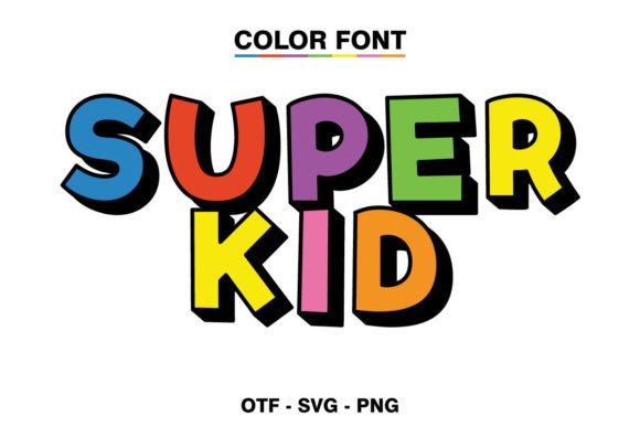 Super Kid: The Color Font That Makes Designs Pop