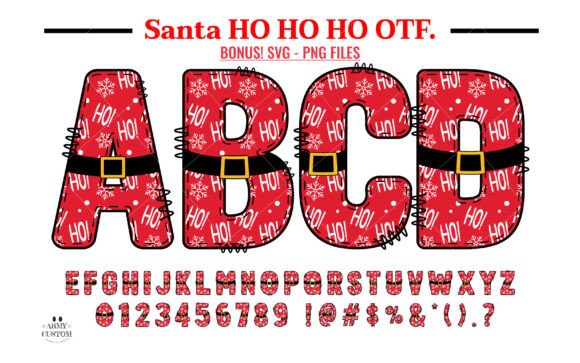Unwrapping the Festive Spirit of the Santa Ho Ho Ho Font